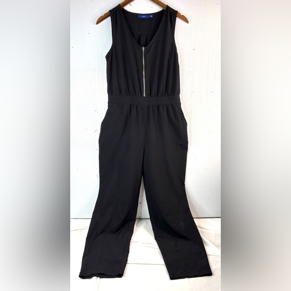 Apt. 9 S Sleeveless Dressy Casual V-Neck Jumpsuit in Black - Picture 10 of 10